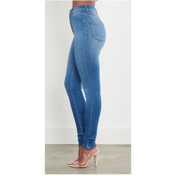 High Waisted Stretch Skinny Jeans - Picture 4 of 8